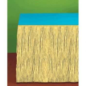 Natural Paper Raffia Table Skirt