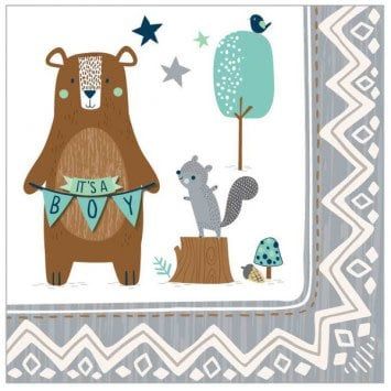 Bear-ly Wait Beverage Napkins (16)