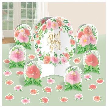 Floral Baby Table Centerpiece Decorating Kit