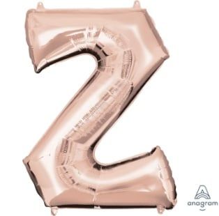 Rose Gold Letter Z Mylar 34&quot; Balloon