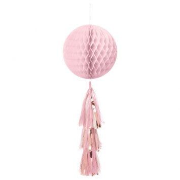 Rose Gold/Blush Honeycomb Ball w/ Tail