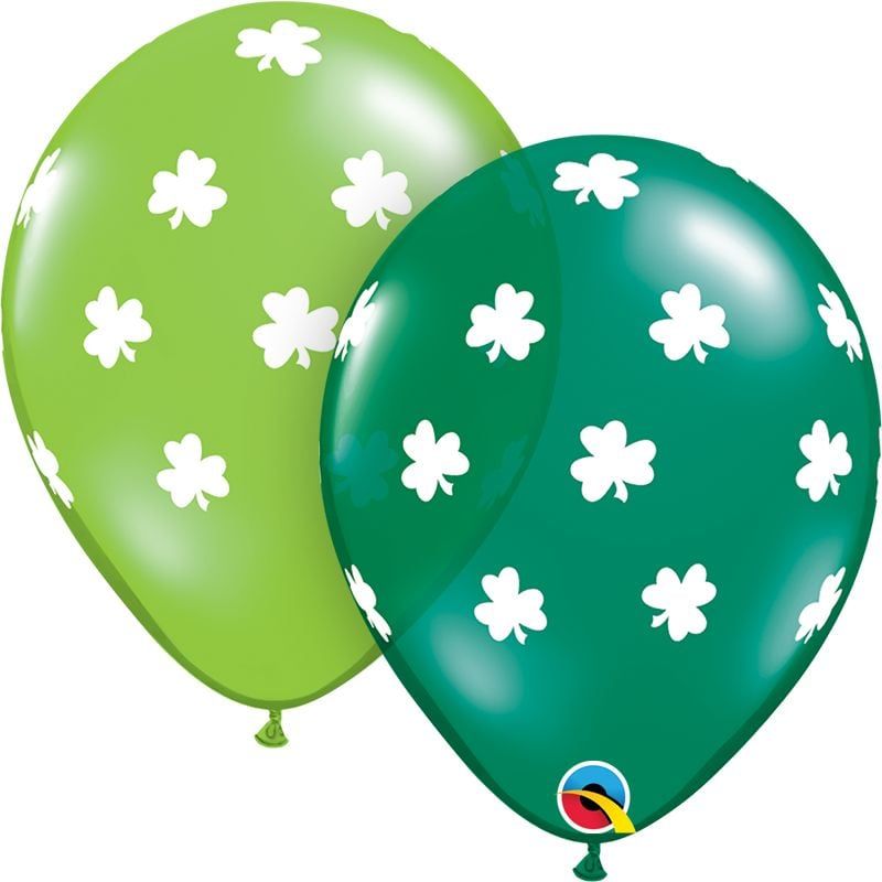 11&quot; Big Shamrocks Latex Balloon (Without Helium)