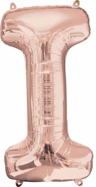 Rose Gold Letter I Mylar 34&quot; Balloon