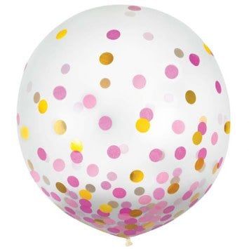 24&quot; Confetti Filled Balloon (With Helium)
