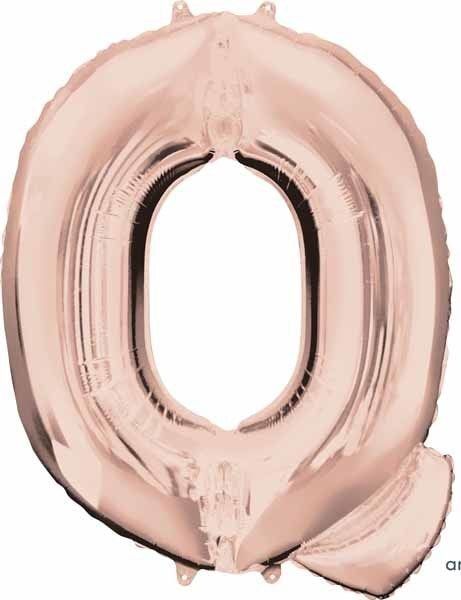 Rose Gold Letter Q Mylar 34&quot; Balloon