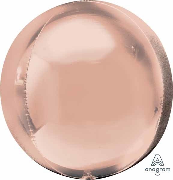 Jumbo Rose Gold Orbz 21&quot; Mylar Balloon
