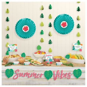 Tropical Jungle Deluxe Buffet Decorating Kit