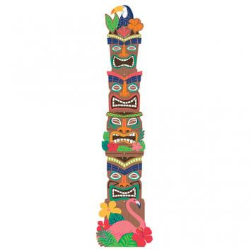 Tropical Jungle Tiki Totem Pole Jointed Cutout