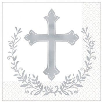 Cross Beverage Napkins - Hot-Stamped (16)