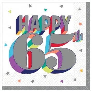 Here&#39;s To 65 Beverage Napkins (16)