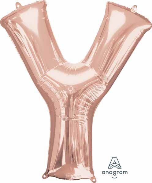 Rose Gold Letter Y Mylar 34&quot; Balloon