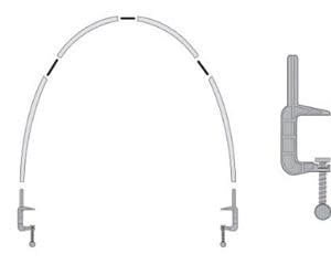 Balloon Arch Kit (2 Clamps, 4 Poles &amp; 3 Connectors)