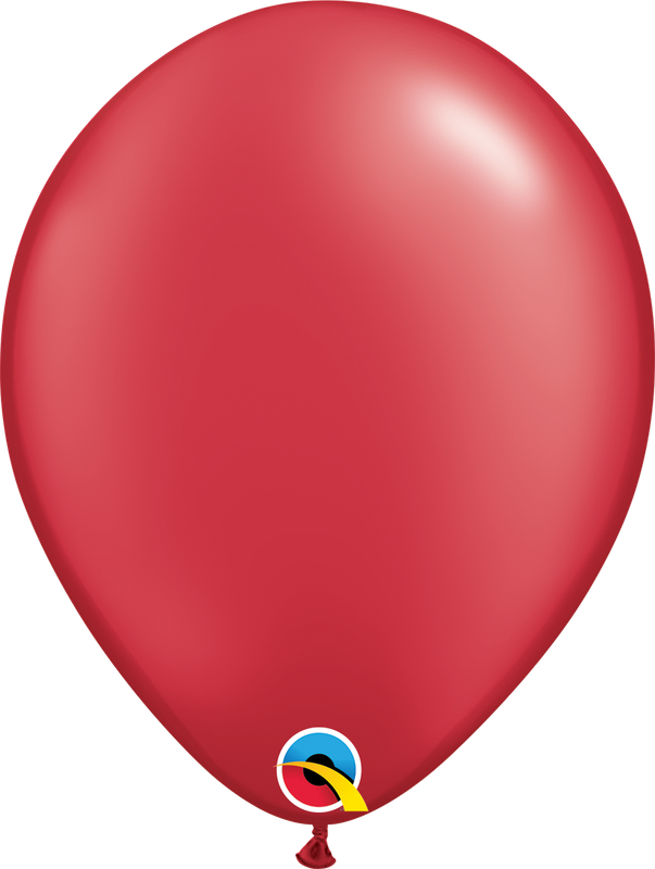 11&quot; Pearl Ruby Red Latex Balloon (Without Helium)