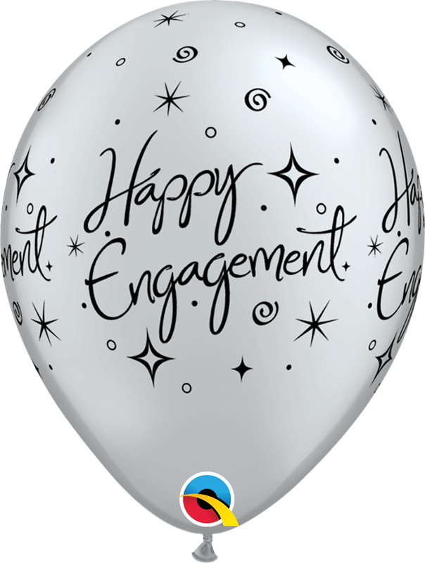 11&quot; Engagement Elegant Sparkle Balloon (Without Helium)
