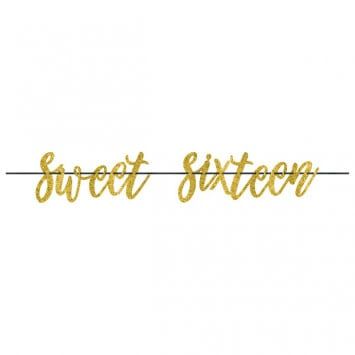 Blush Sixteen Letter Banner