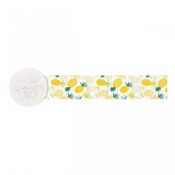 Printed Crepe Streamer, 81&#39; - Pineapple