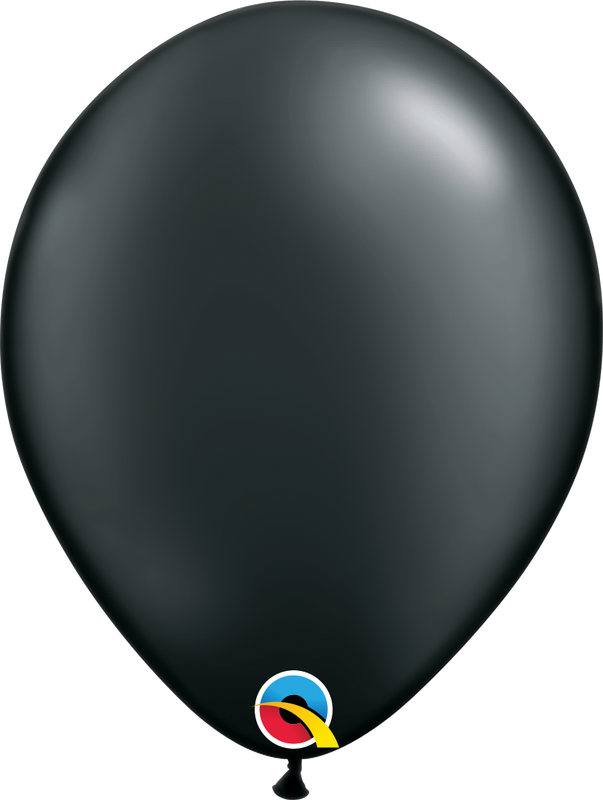 11&quot; Pearl Onyx Black Latex Balloon (Without Helium)