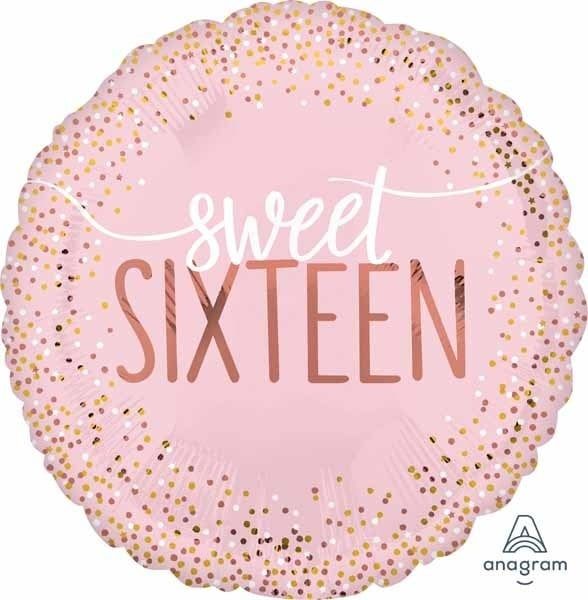 Blush Sweet Sixteen 18&quot; Mylar Balloon