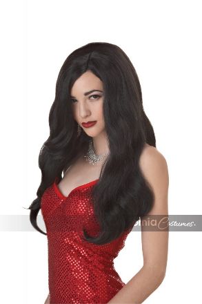 Silver Screen Sinsation Black Wig