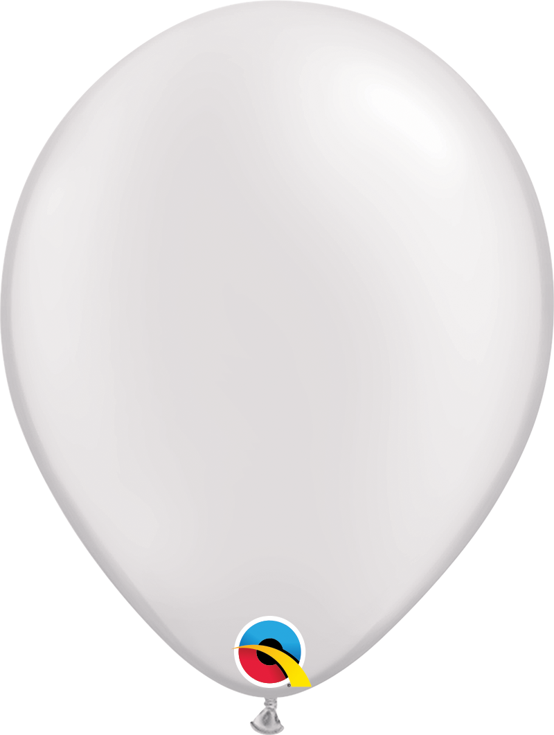 11&quot; Pearl White Latex Balloon (Without Helium)