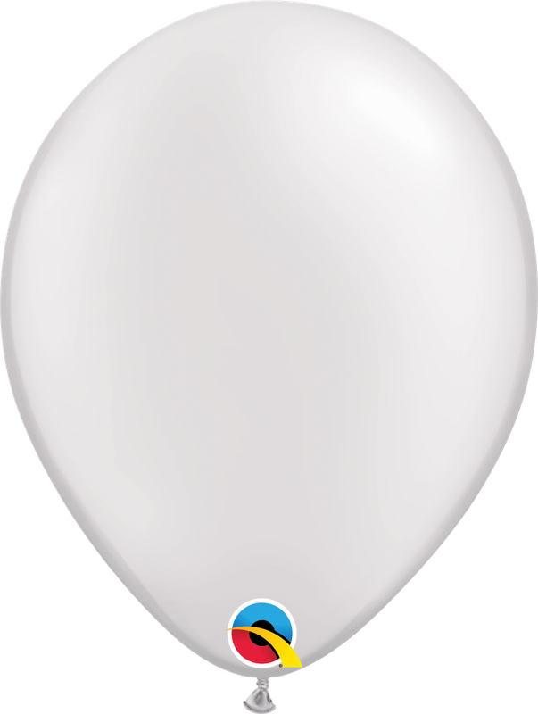 11&quot; Pearl White Latex Balloon (Without Helium)