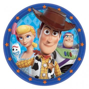 Disney/Pixar Toy Story 4 Round 7&quot; Plates (8)