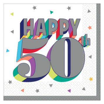 Here&#39;s To 50 Beverage Napkins (16)