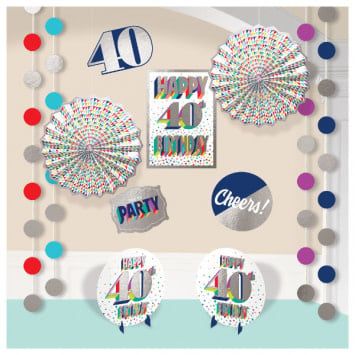 Here&#39;s To 40 Room Decorating Kit