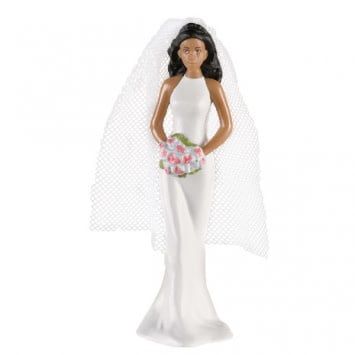 Cake Topper African American Bride