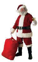 Ultra Velvet Adult Santa Suit with Faux Fur - XL