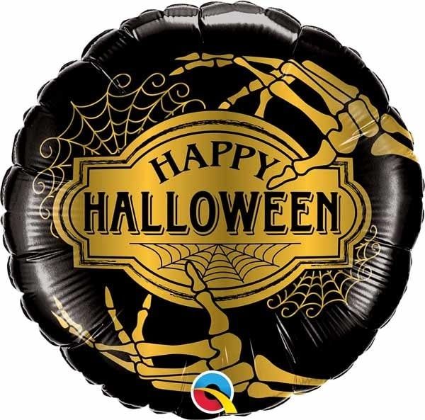 Halloween Golden Skeleton 18&quot; Mylar Balloon