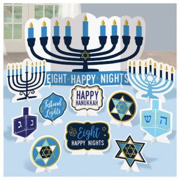 Menorah Table Decorations