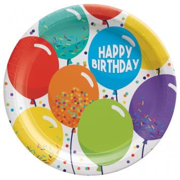Birthday Celebration 9&quot; Round Plates (60)
