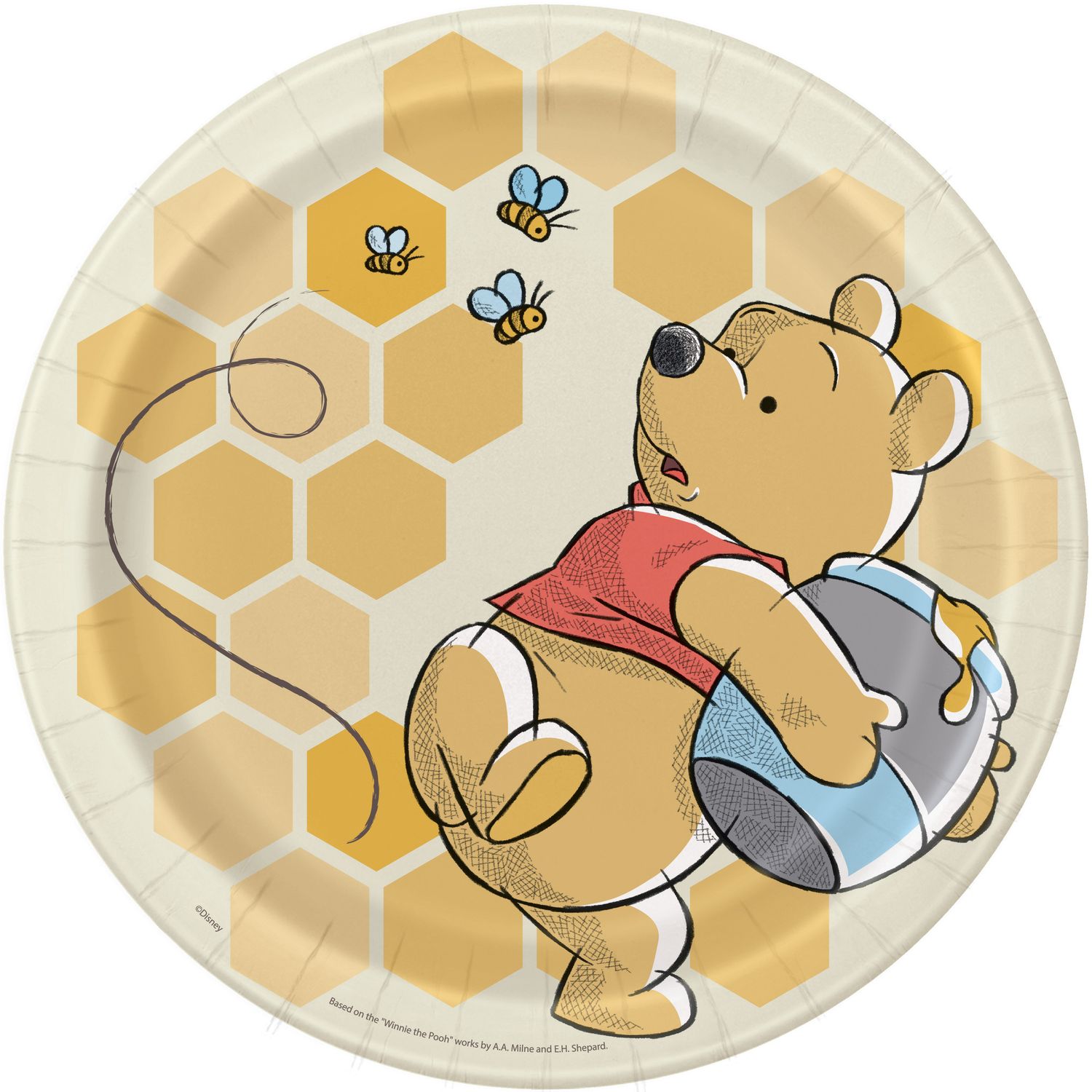 Winnie The Pooh 9&quot; Plates (8)