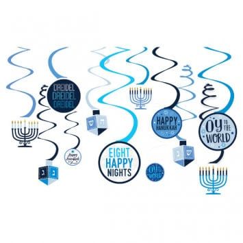 Hanukkah Spiral Decorations (12)