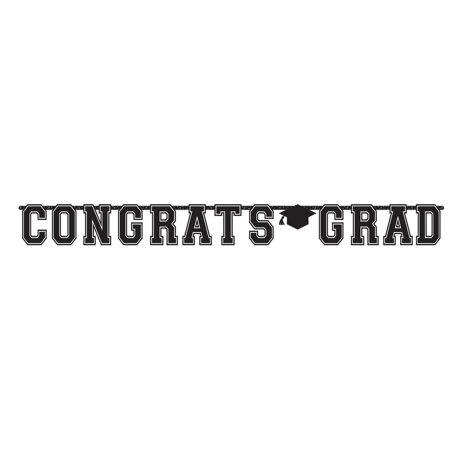 Grad Giant Letter Banner 10 Feet Long