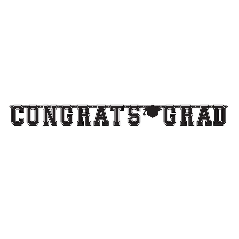 Grad Giant Letter Banner 10 Feet Long
