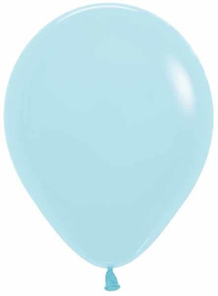11&quot; Pastel Matte Blue Latex Balloon (Without Helium)