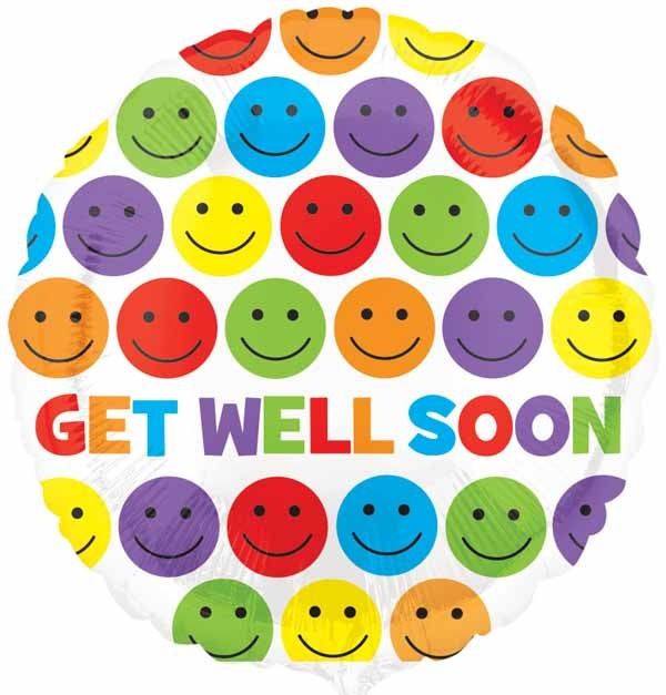 Get Well Smiles 18&quot; Mylar Balloon