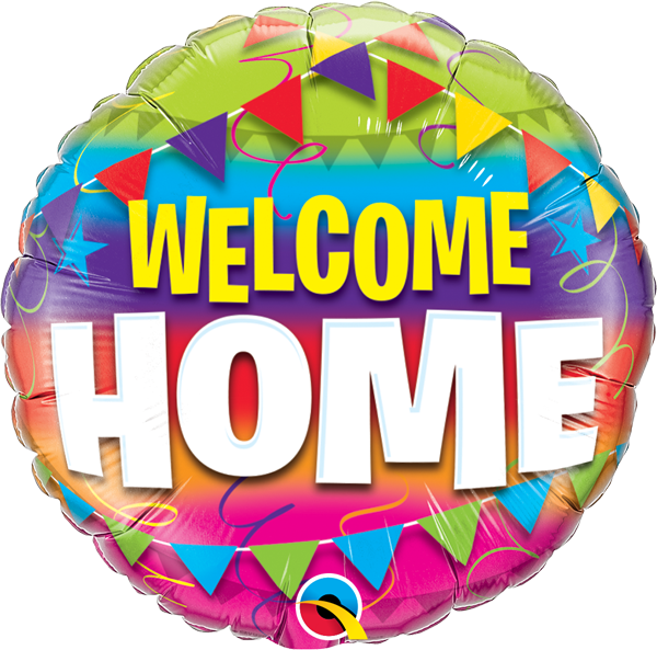 Welcome Home Pennants 18&quot; Mylar Balloon