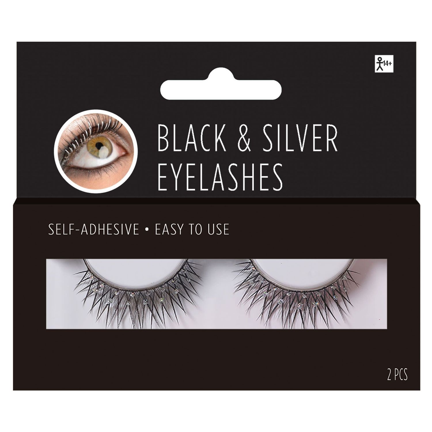 Black &amp; Silver Eyelashes