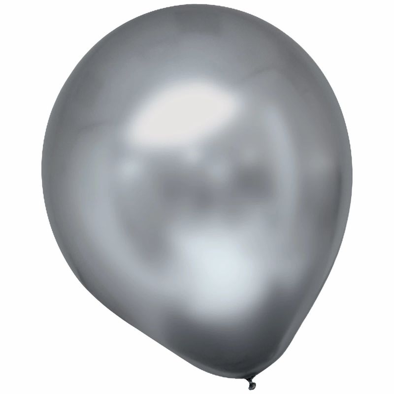 Satin Luxe Latex Balloon- Platinum (6)