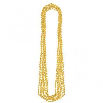 Gold Metallic Bead Necklaces (8)