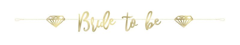 Gold Bride To Be Banner