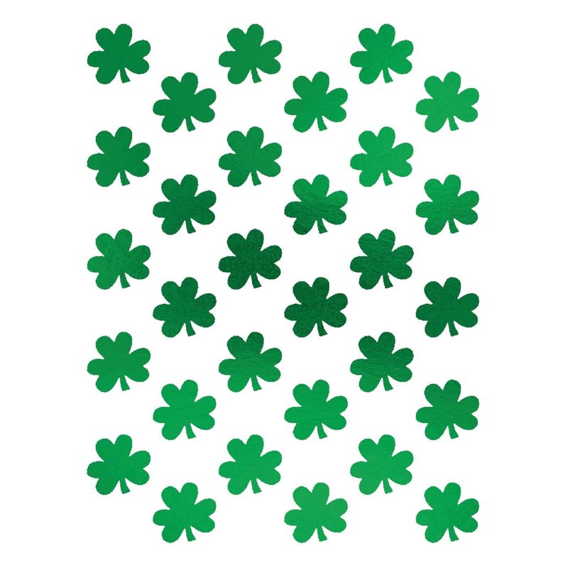 Metallic Foil Shamrock Sheet Stickers