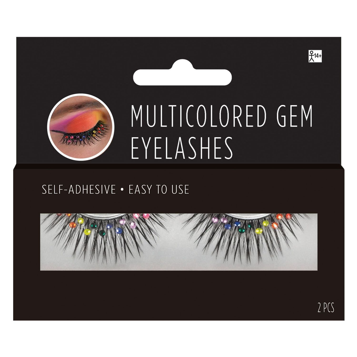 Multicolored Gem Eyelashes