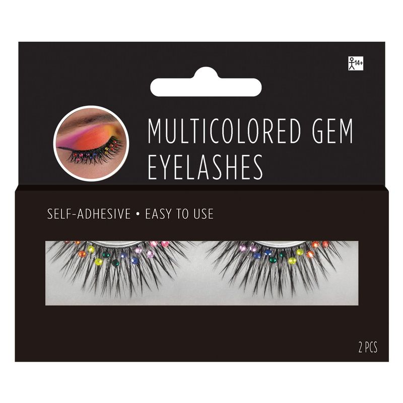Multicolored Gem Eyelashes