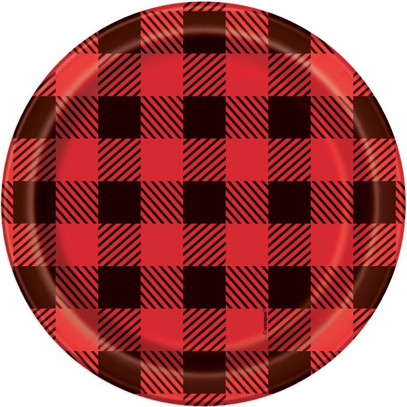 Plaid Lumberjack 7&quot; Plates