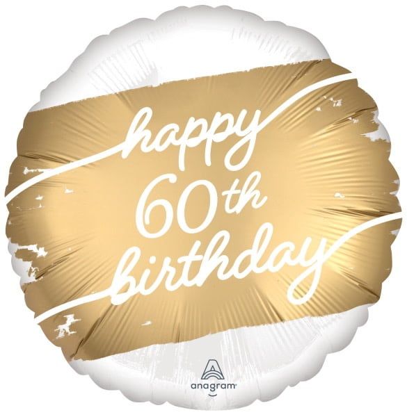 Golden Age 60 Satin 18&quot; Mylar Balloon