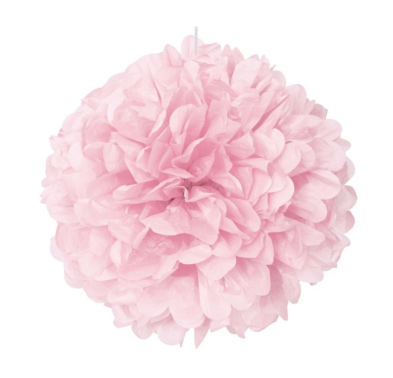 Lovely Pink 16&quot; Puff Decoration
